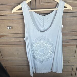 GAIAM Light Gray Mandala Tank Top